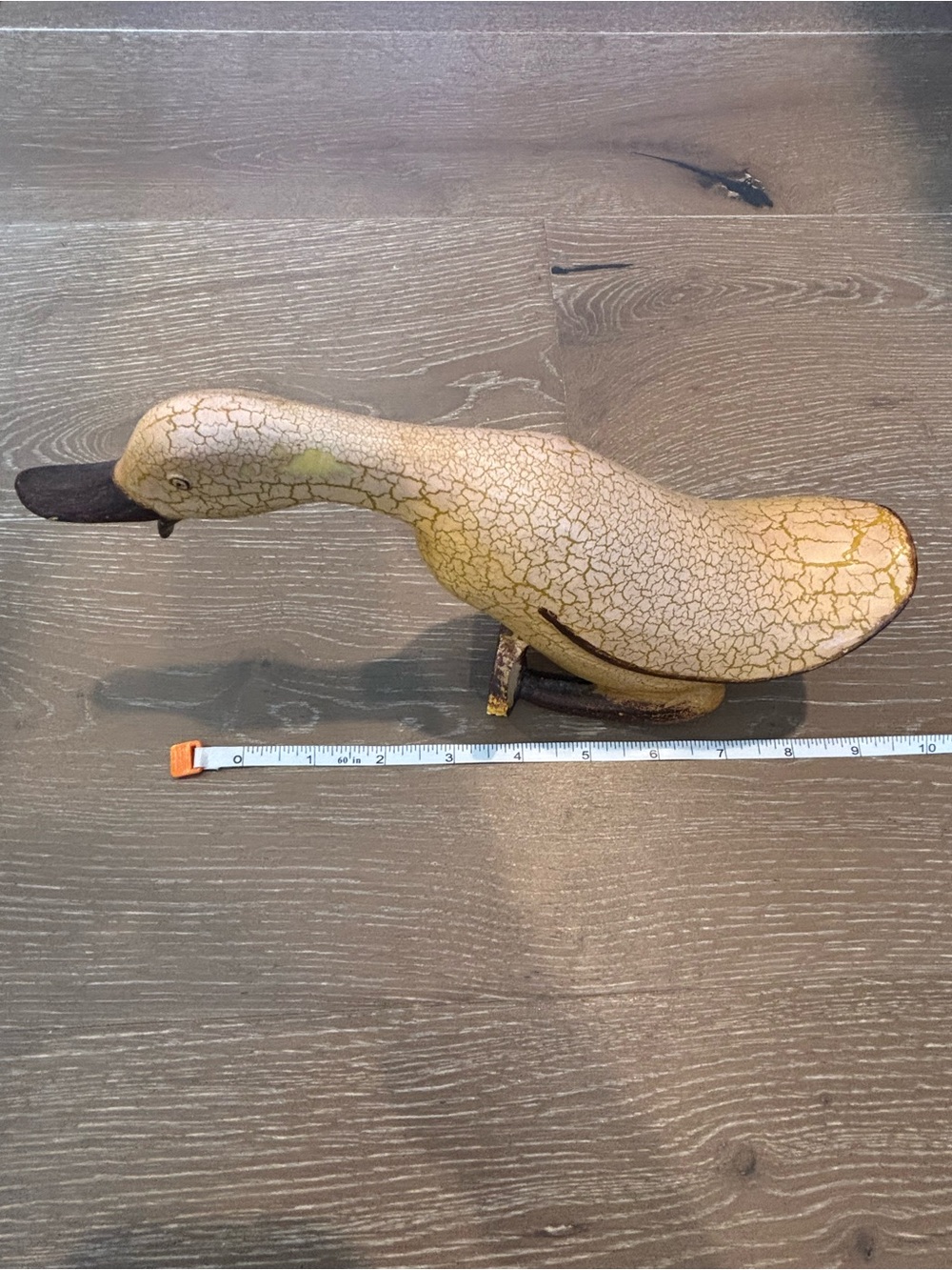 Wood Yellow Duck Figurine Bird Toy - Decorative Pet Accent - Picture 3 of 4